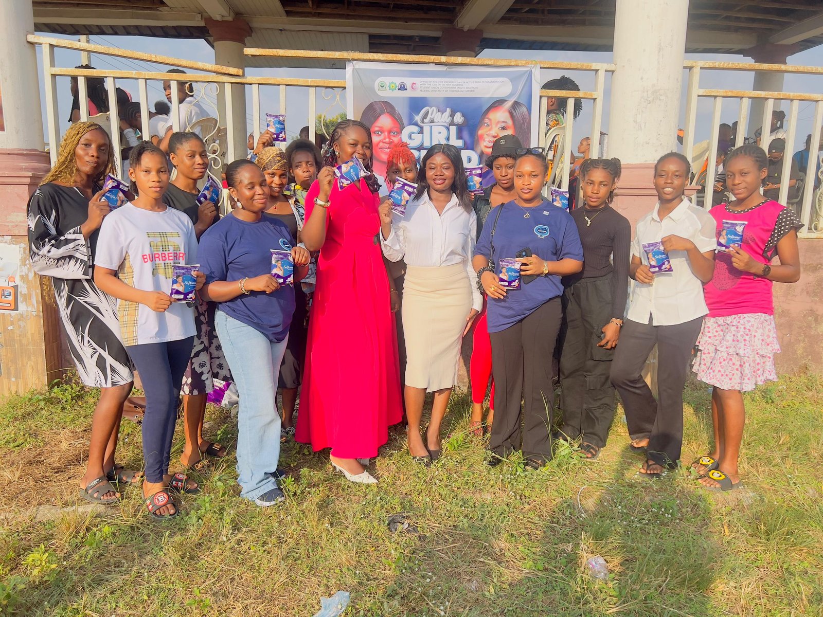 Team on Outreach — Pad a Girl Child Drive